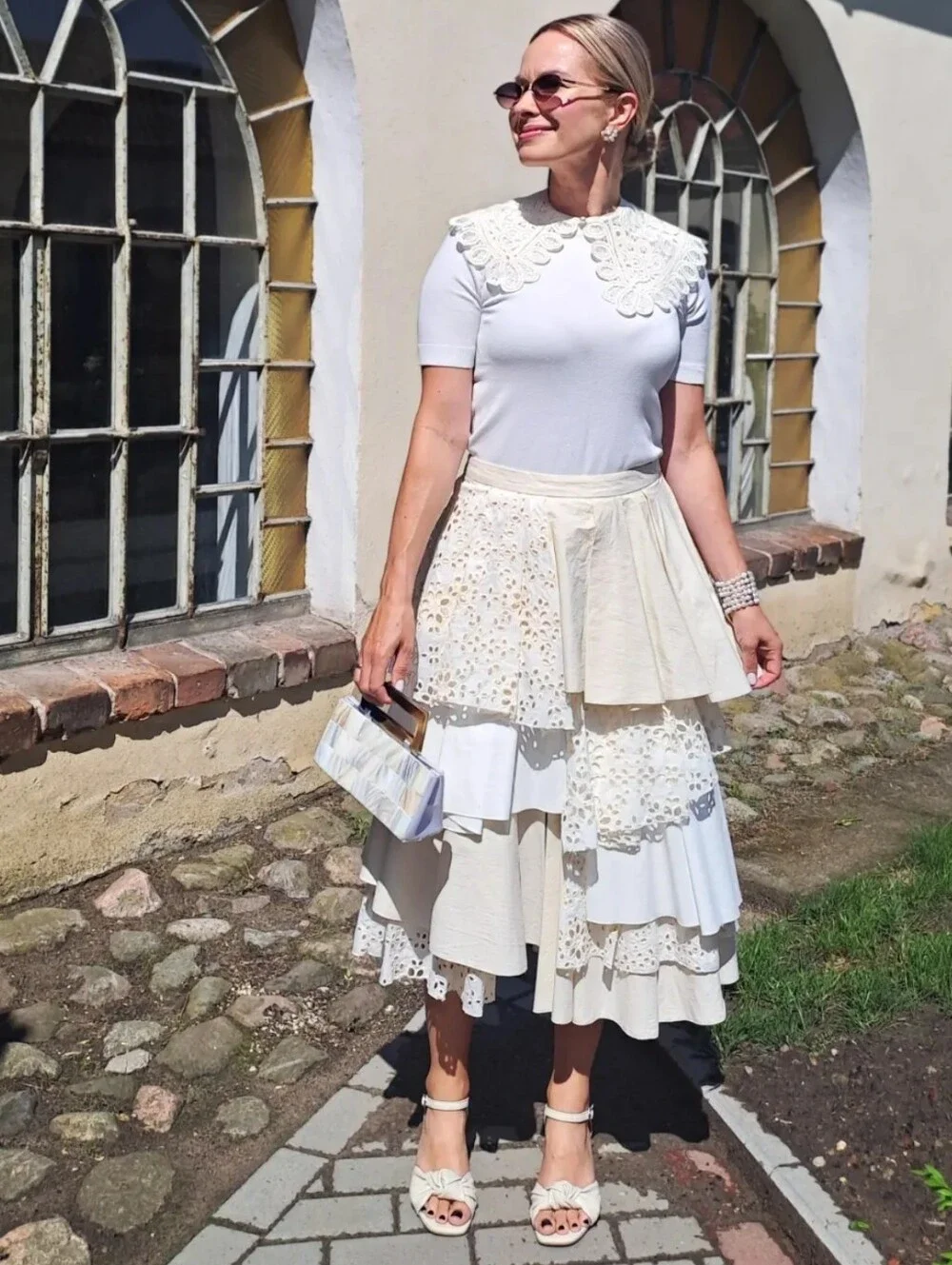 ZARA ZW COLLECTION LIMITED EDITION PATCHWORK MIDI SKIRT